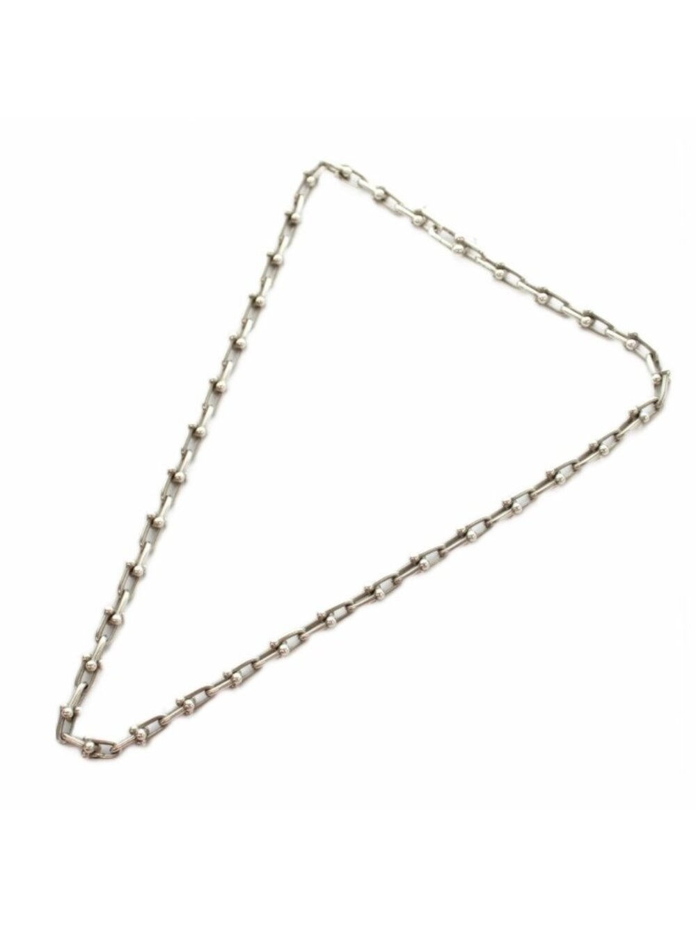 Tiffany & Co HardWear Small Link Necklace Chain Solid 925 Sterling Silver